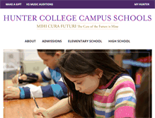 Tablet Screenshot of hunterschools.org